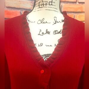 Merona Dark Red Cardigan